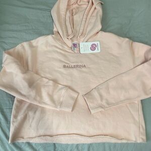 Women's Pink Hoodie Sweater Ballerina